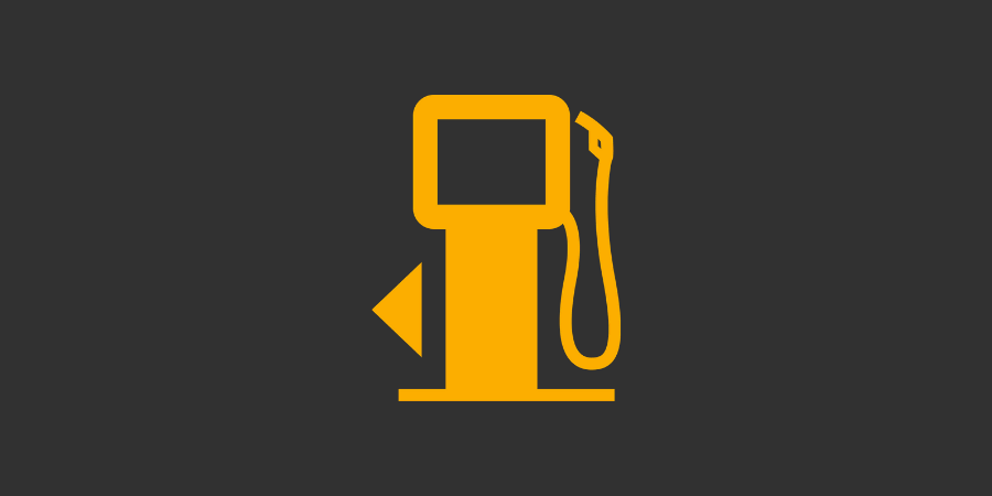 Symbol: Gul benzinpumpe.